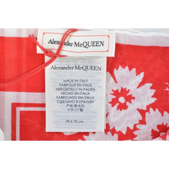 Alexander McQueen IVY SKULL CREEPER Cotton Scarf - Picture 5 of 9